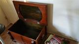 Wooden chest.  