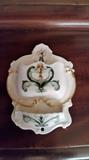 1902 Limoges Wall Pocket/ Match Holder
