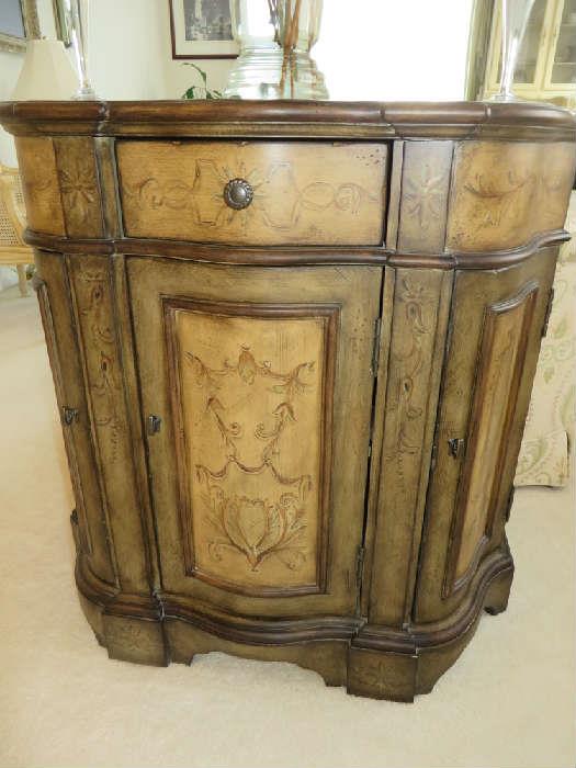 HAND PAINTED DEMILUNE CHEST
WALTER E. SMITHE
