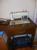 Sears Kenmore Sewing Machine in Cabinet