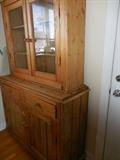 Antique Irish Pine cabinet. Side View