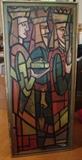 Three Kings in stained glass style paint. Almost 5 feet high