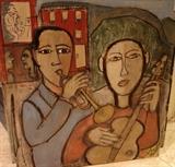 More collage art of musicians.....Signed JW