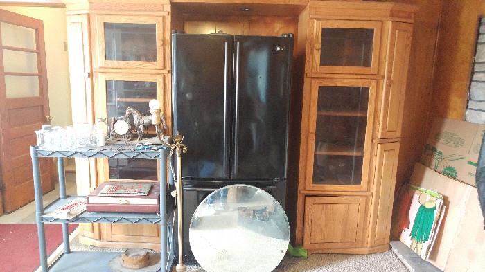 refrigerator is sold. Entertainment center still available