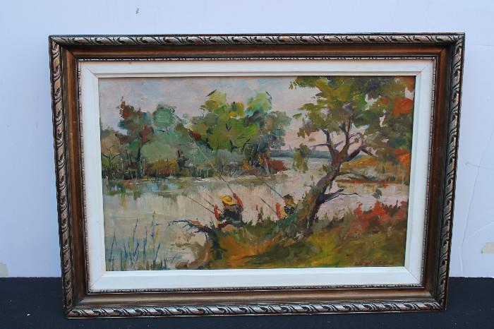 European Oil by Romanian painter Andrei Baltatu.