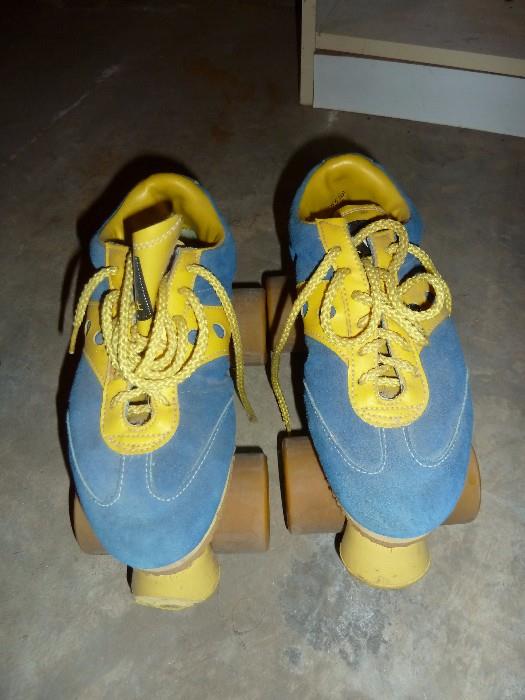 Tennis shoe roller skates