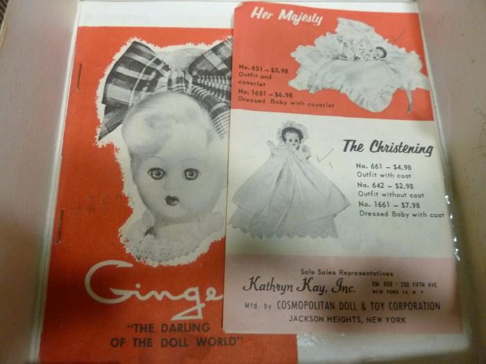 Ginger the darling of the doll world VINTAGE COSMOPOLITAN GINGER DOLL AND CLOTHING LOT