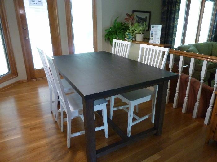 Crate and Barrel Dining table and four chairs