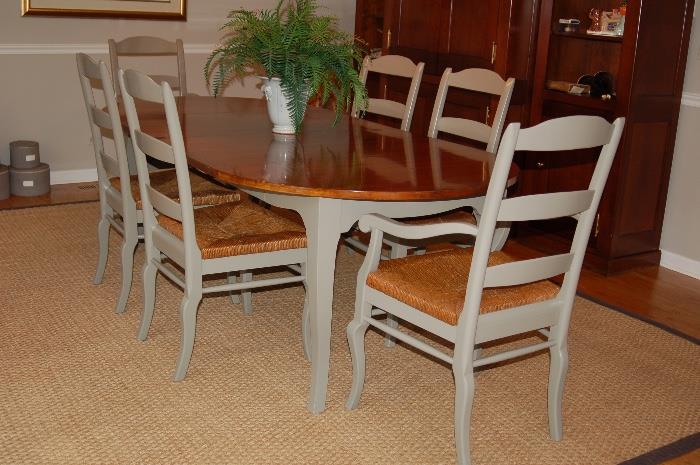 Hickory Chair dining room table and chairs