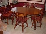 Maple dining set with 4 chairs.