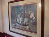 We have several framed prints throughout the house.