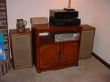 This stereo system has a turntable and all components work! Advent speakers sound great.