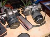 Nikon and Minolta cameras. We have accessories for both.