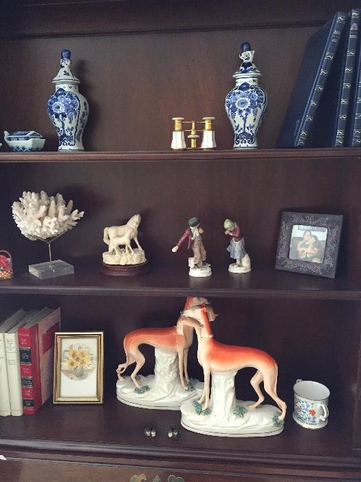 ivory item on middle shelf not for sale