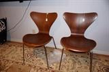 Mid century chairs in the style of Arne' Jacobsen