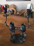 Adorable froggy candlestick holders
