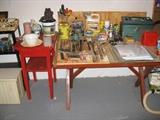 Table, tools, etc