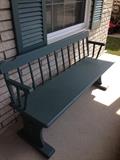 Front porch bench.