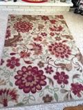 Colorful Floral rug.