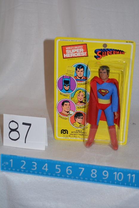 Vintage Superman toy action figure