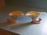 Hull Art Horn of Plenty Vases - will be sold as a pair