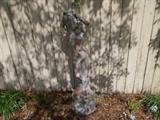 Concrete Lady Sculpture - hard to see, but very nice - 60" tall