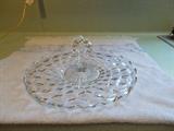 American Fostoria Center Handled Sandwich Plate