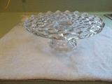 American Fostoria Cake Plate on a Pedestal 