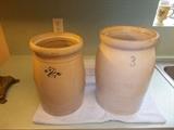 VINTAGE Stoneware Jugs - #2 & #3