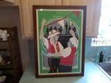 Framed 1983 Italian Festival Poster - Independence, LA - 24 wide" X  34" tall
