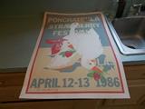 Unframed 1986 Strawberry Festival Poster - Artist Proof - Bill Hemmerling - an even EARLIER Bill Hemmerling poster - 22" wide X 32" tall