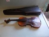 Amunicus Stradivarius Cremma Violin & Case - Fariebat Anna 17 - no strings.....and case....