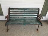 Wood & Metal Bench - 50" long