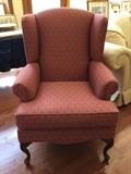 Have  a pair of these mauve wing back chairs.  These chairs are in excellent condition with little wear.