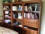 Three piece wall unit ...... These are priced separately. Very sturdy and one unit has a light.