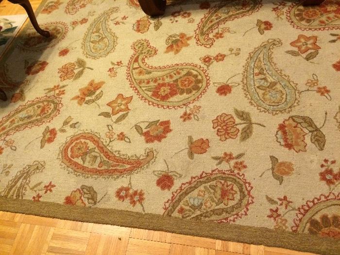 Large 9x10 paisley print rug