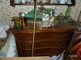 Serpentine front 3 drawer dresser needs some tlc