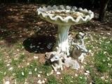 Concrete birdbath