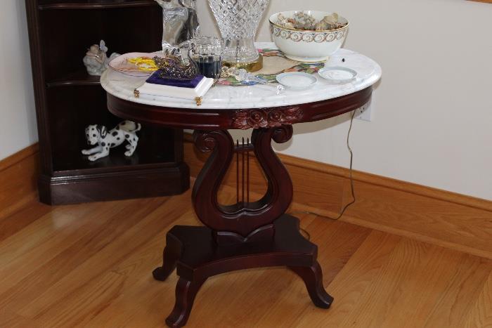 Marble top east lake table