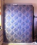 Queen Sealy Posturepedic Premier Perfecta mattress & spring. Queen bedrails too.