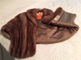 Mink fur shawl