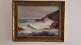 Signed T Moran Crashing waves  1971