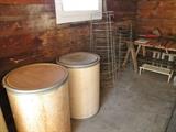 Large tubs for storage. Tomato cages for your summer garden!