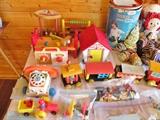 Lots of Fisher Price from the 1960s in near perfect condition