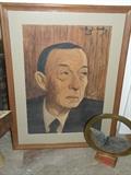 Another original by Wm. Douglas Hartley-a portrait of Sergei Rachmaninoff, Russian pianist and composer.