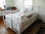 Vintage full size metal bed.
