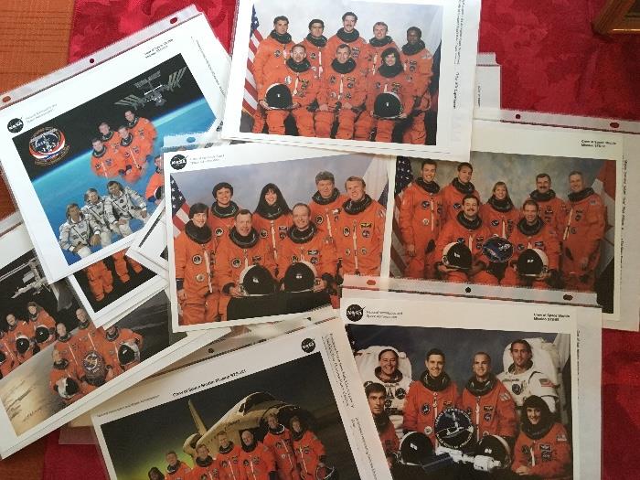 Space Shuttle Astronaut Press Kits - Synopsis of Missions etc.