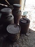 Really old milk cans with all the rust too