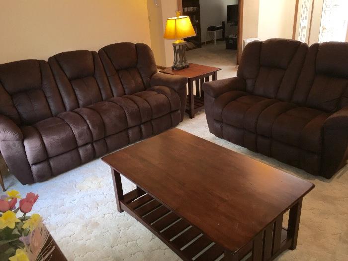 LaZBoy recliner couch and love seat