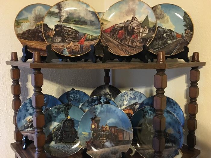 Train collectible plates